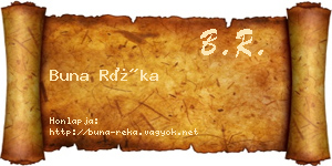 Buna Réka névjegykártya