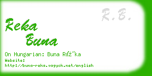 reka buna business card